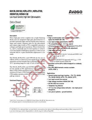 HCPL-0701-000E datasheet  